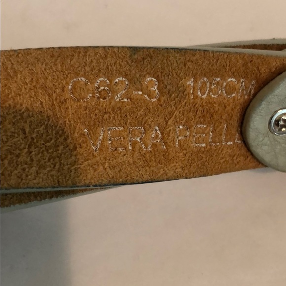 Vera Pelle Jeweled Leather Belt - Picture 8 of 8